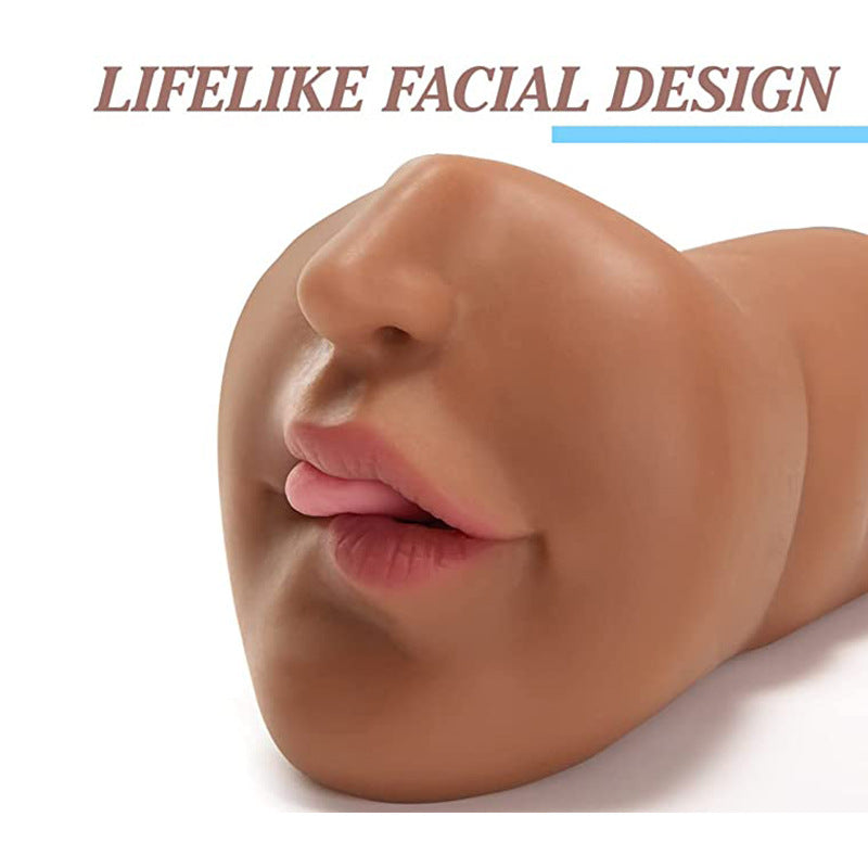 Realistic oral sex tool molded sex toy male masturbator