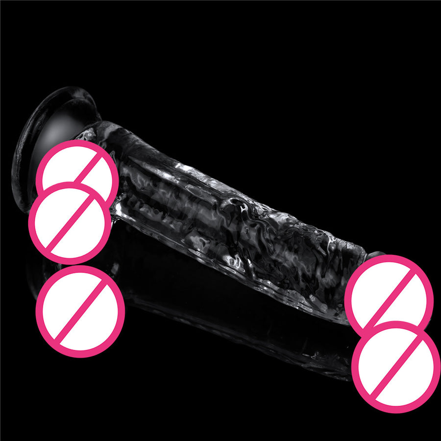 LOVETOY Women's Crystal Transparent Dildo Adult Female Masturbator