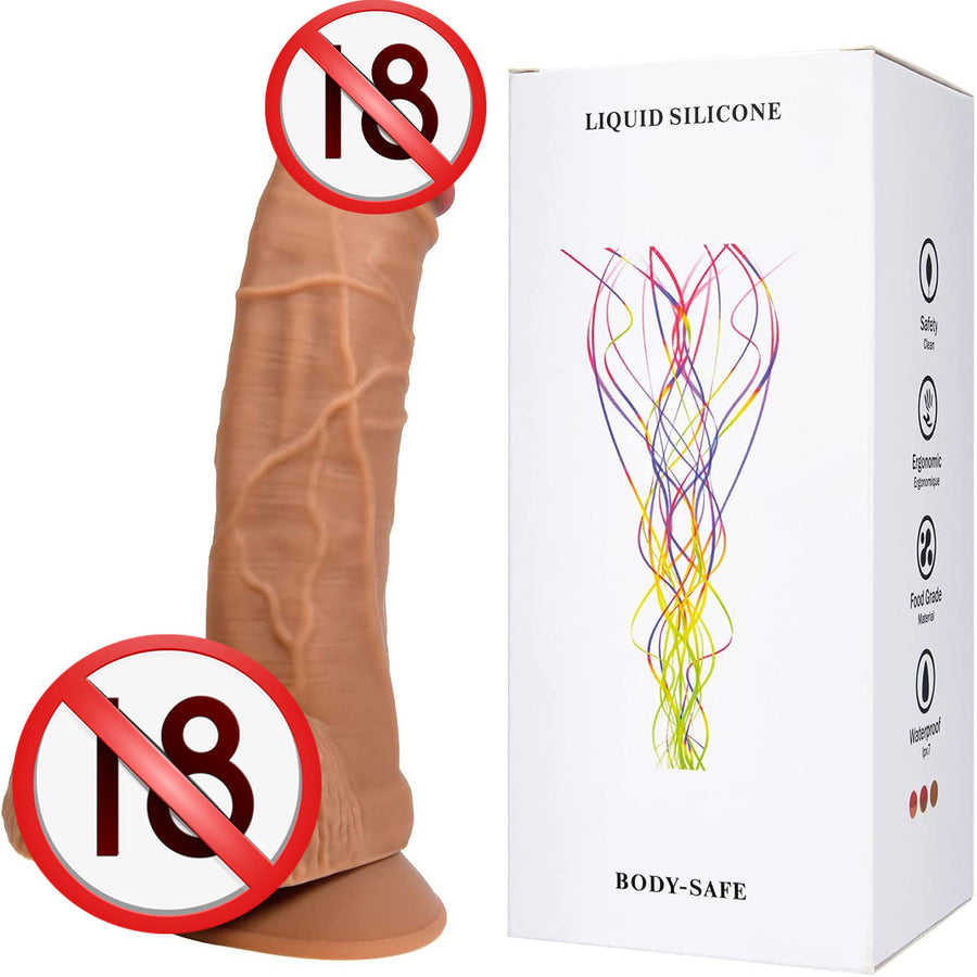 Ultra-soft liquid silicone realistic dildo female masturbator