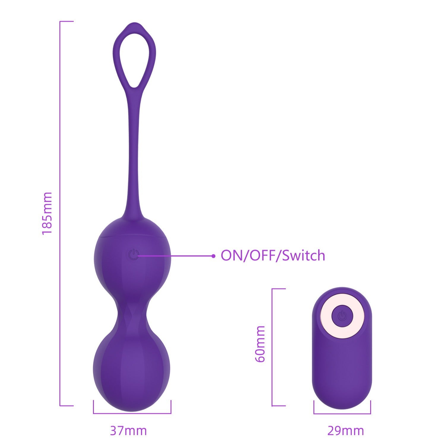 Postpartum auxiliary repair Kegel ball remote control female vaginal contraction trainer vibration love egg