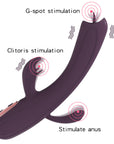 G Spot Vibrator Dual Motor Clit Sucking Vibrator