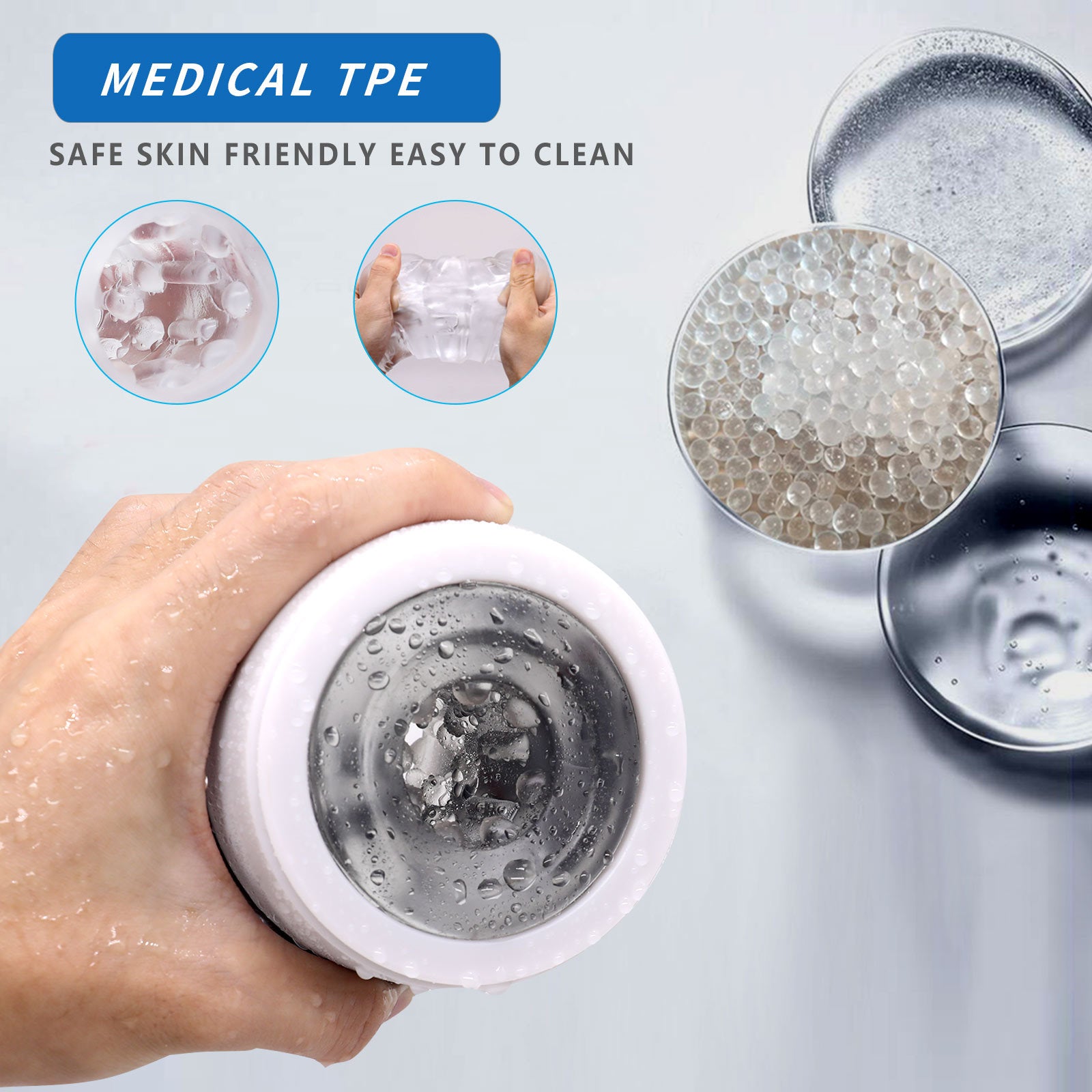 Ashia USB rechargeable magic cup handheld male masturbator