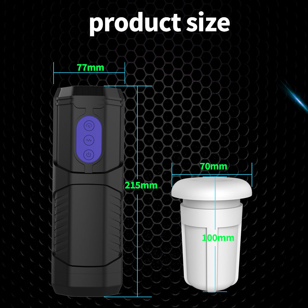 LEVETT oral sex masturbation cup electric rotating male penis exerciser