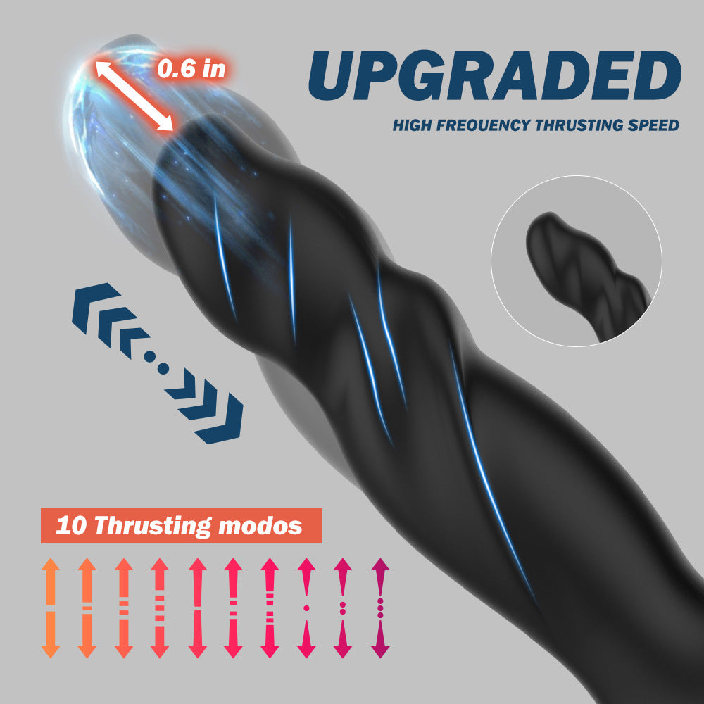 Wireless remote control prostate massager men's telescopic vibration remote control APP masturbator