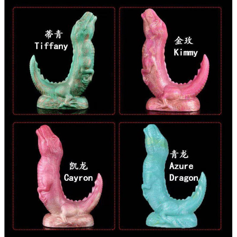 Silicone imitation dinosaur dildo suction cup anal plug masturbator