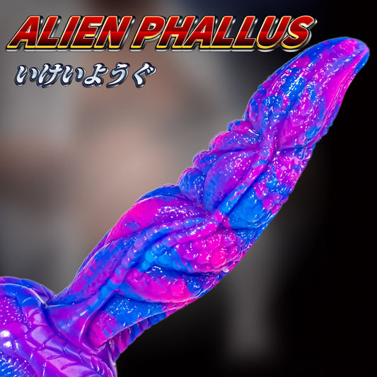 Alien double mixed color realistic dildo adult sex toy masturbator