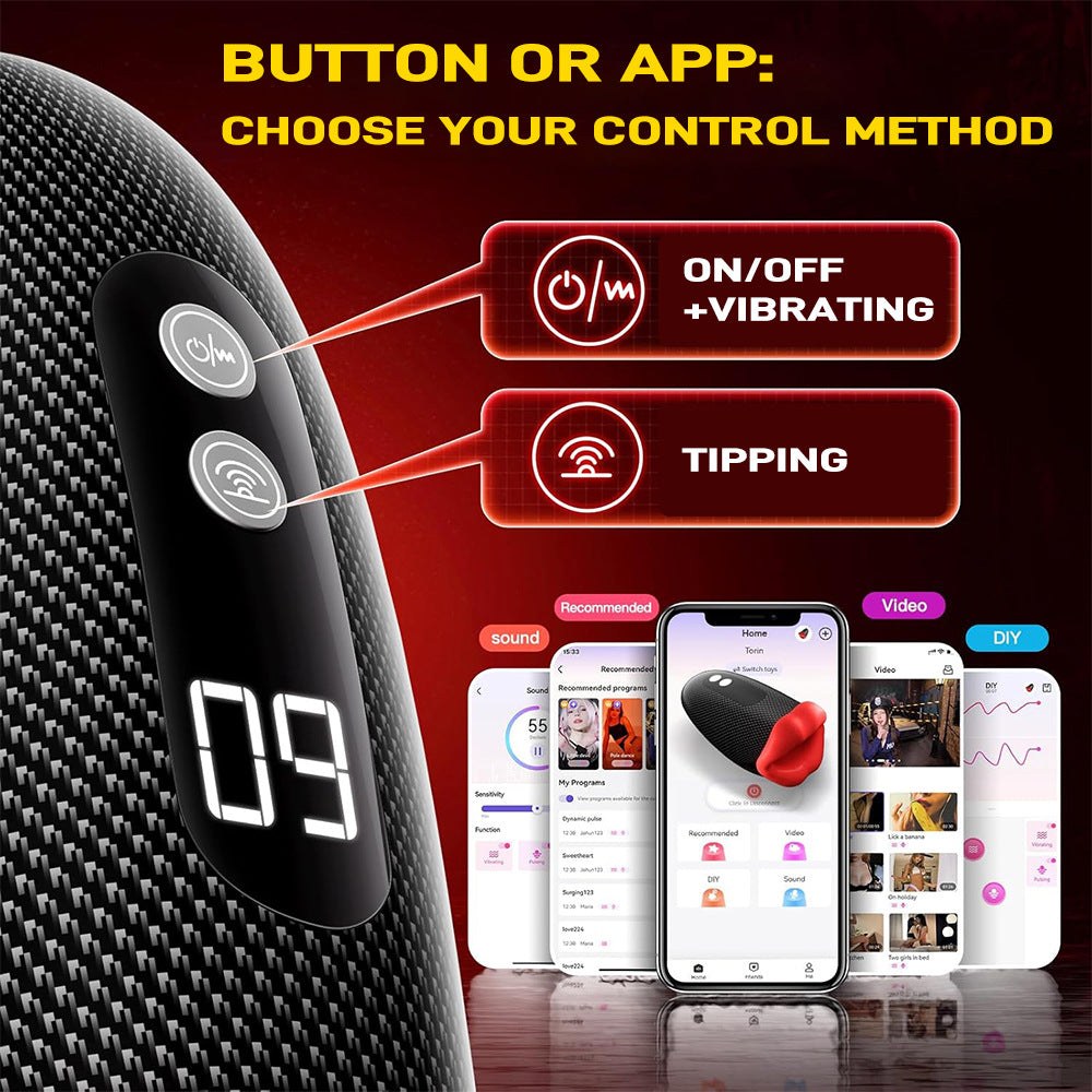 Manatee Trainer 9-frequency Vibration Masturbator APP Controlled Penis Exerciser