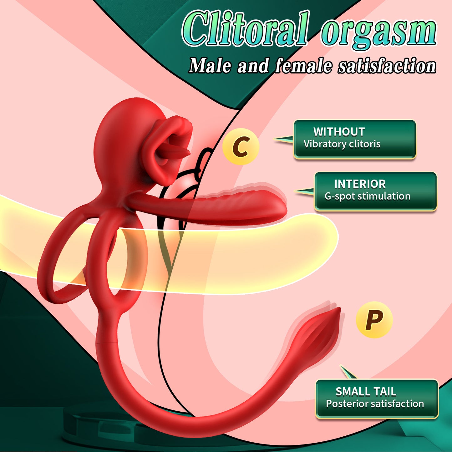 Dragon tongue triple vibration APP remote control couple vibrator male penis vibrator prostate masturbator