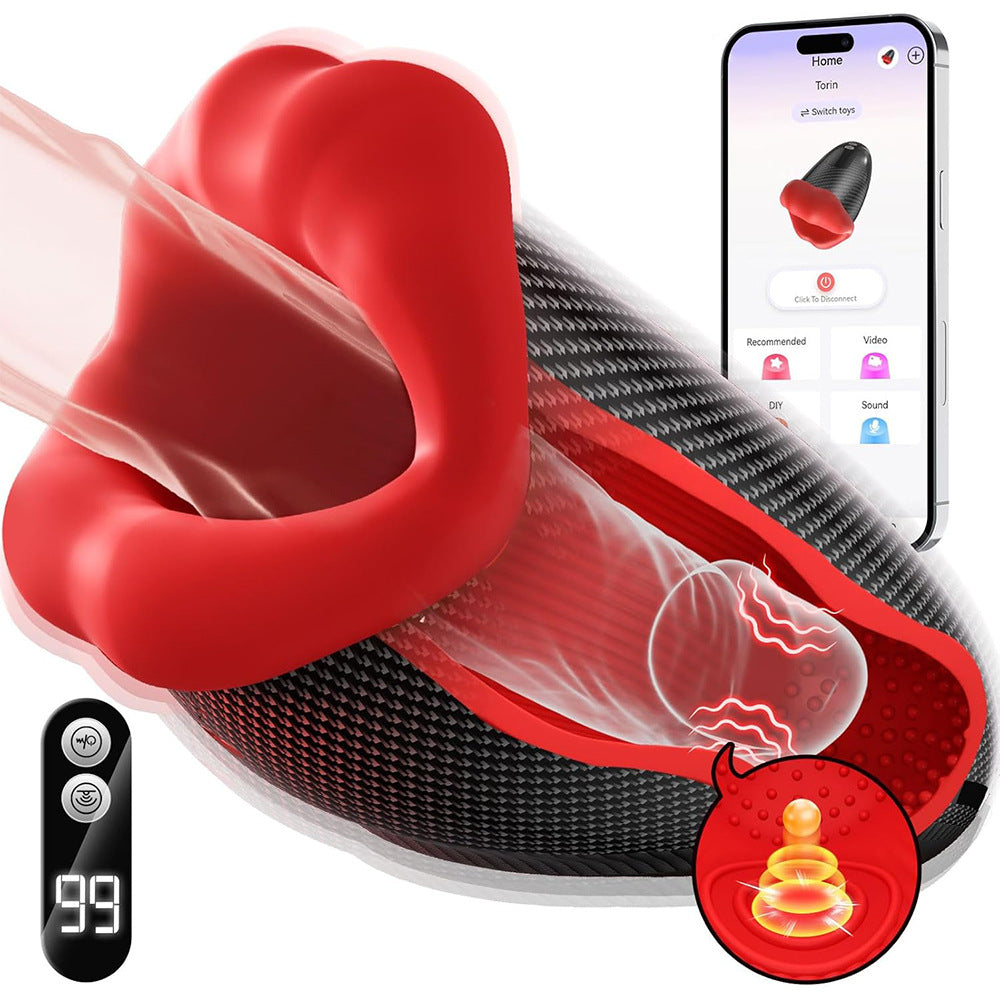 Manatee Trainer 9-frequency Vibration Masturbator APP Controlled Penis Exerciser