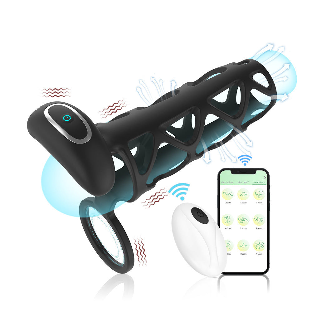 APP Remote Control Penis Vibrator Men's Delay Vibration Ring Flirting Couple Sex Toy