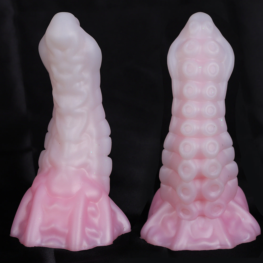 Special Shape Mixed Color Dildo Female Silicone Large Size Masturbator