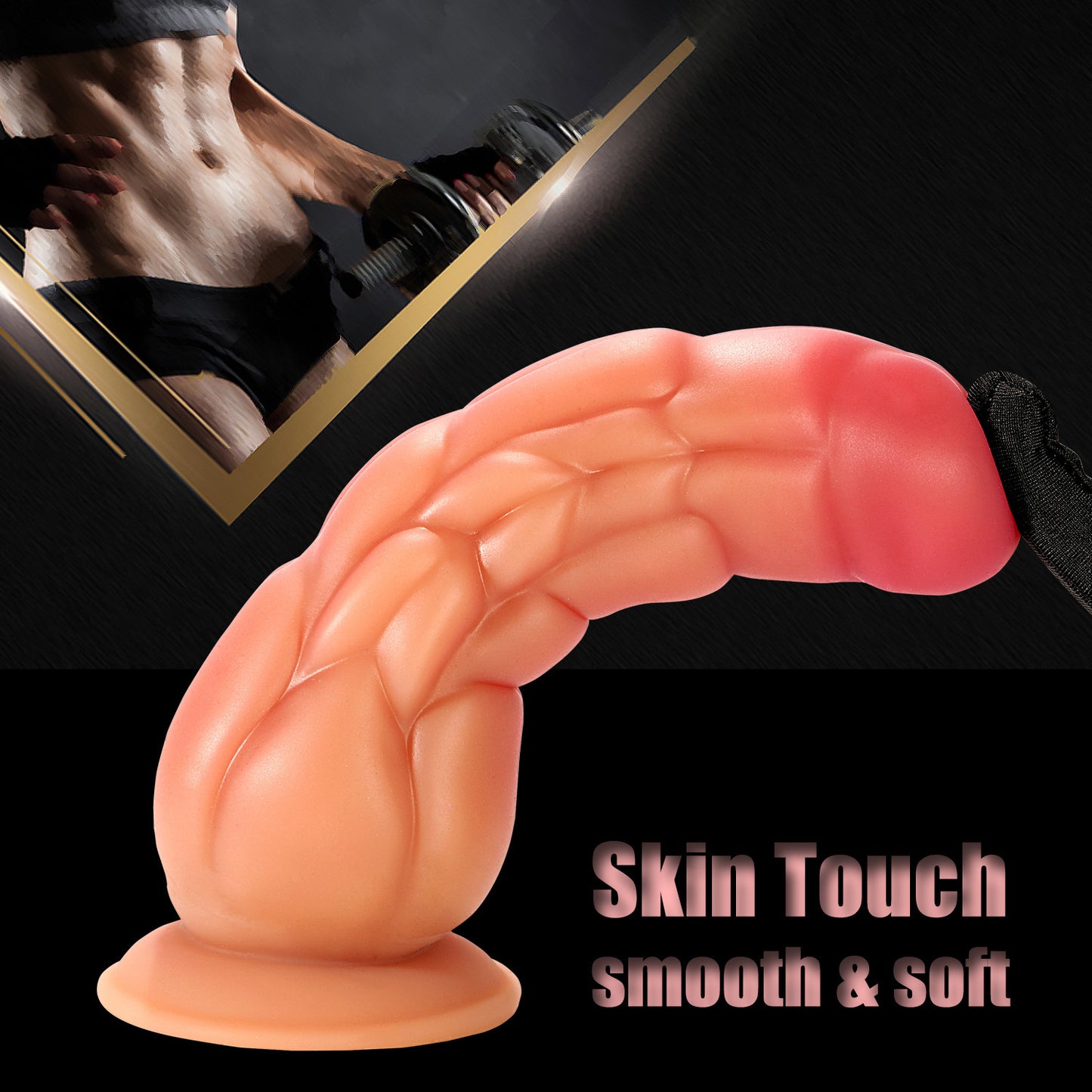 Simulation silicone abs super soft special-shaped dildo female masturbator