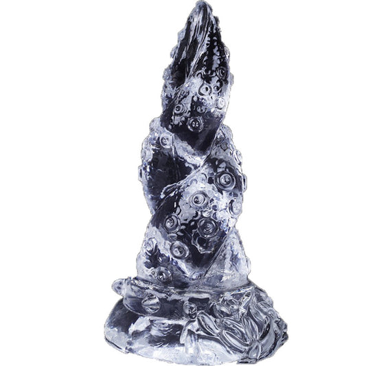 Large size transparent octopus tentacle alien dildo silicone manual masturbator