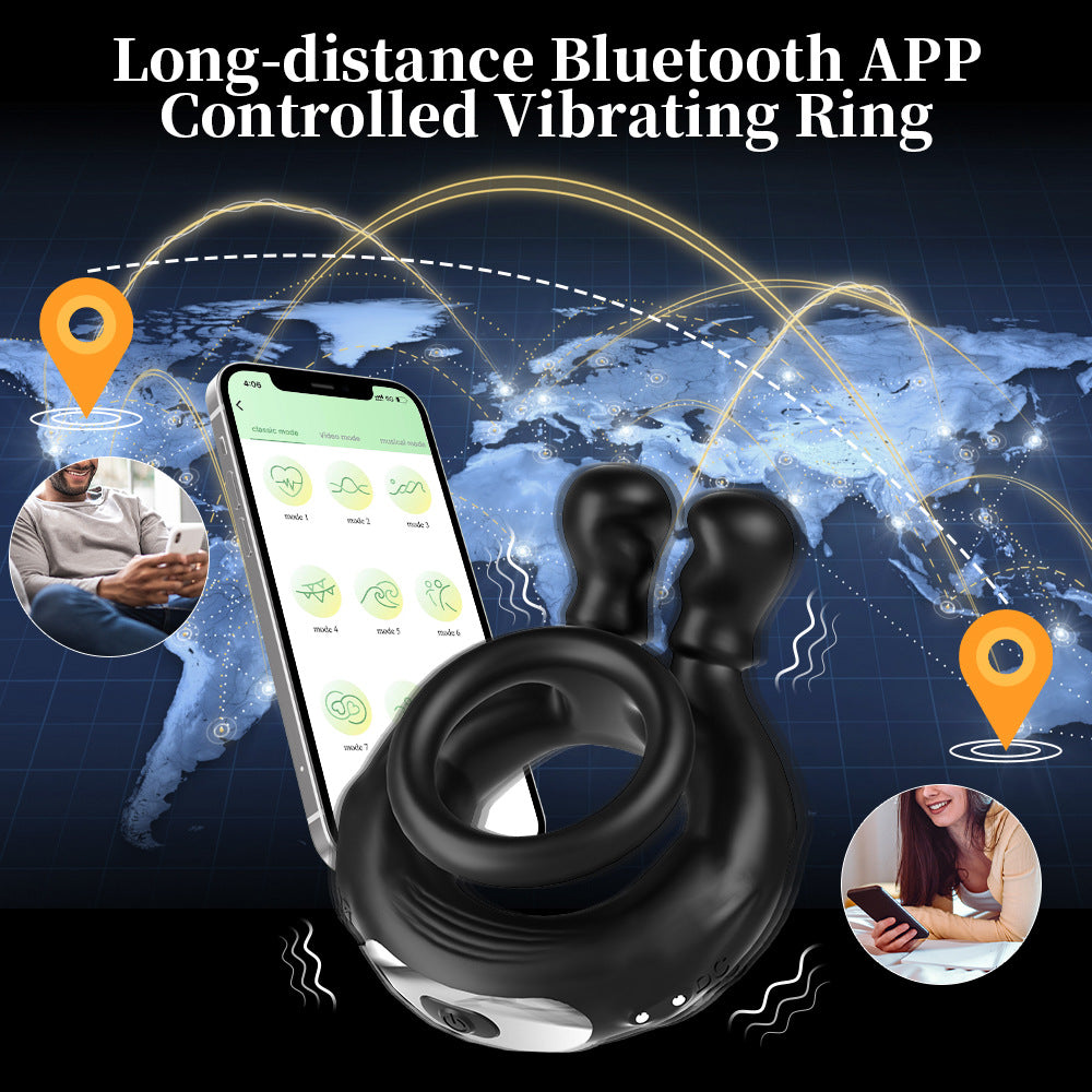 App controlled male vibrating penis ring male masturbator toy couple sex toys