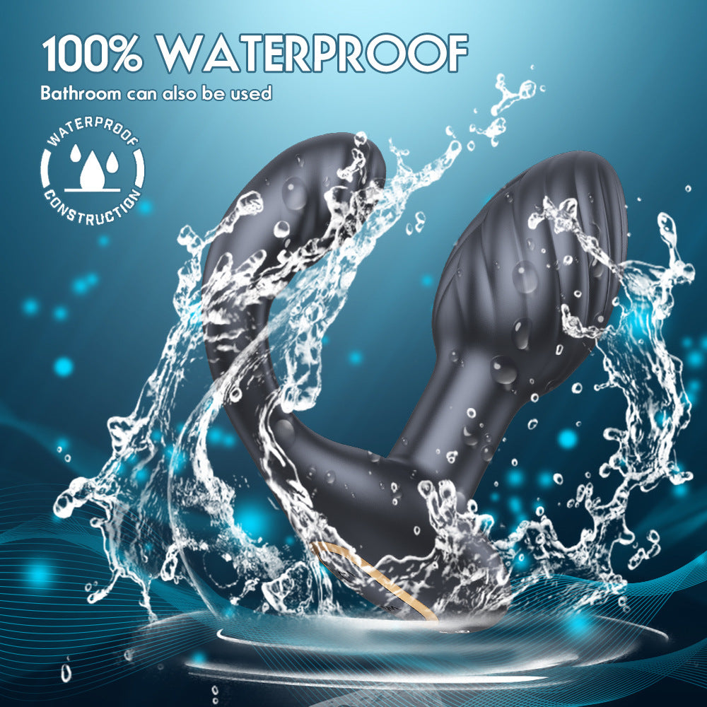 Philip wireless remote control anal silicone spiral anal plug masturbator prostate massager