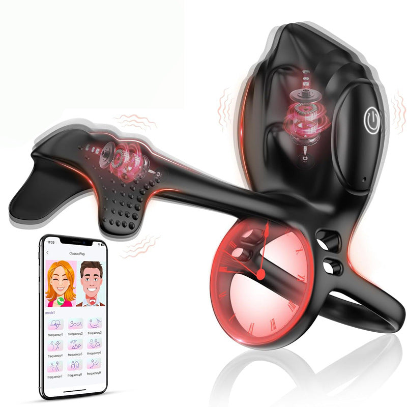 Hannibal Monster Cock Ring APP Controlled Penis Massage Vibrator Couples Sex Toy
