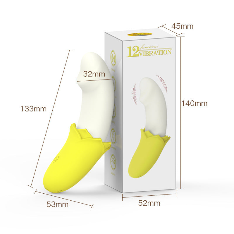 Cute Banana Vibrator Adult Female Flirting Sex Toy Massager
