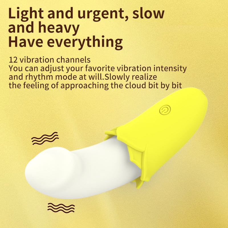Cute Banana Vibrator Adult Female Flirting Sex Toy Massager