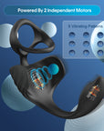 APP Men's Penis Ring Anal Vibrator Dual-Purpose Toy Prostate Massager