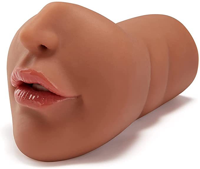 Realistic silicone oral sex device male masturbation cup sex pacifier