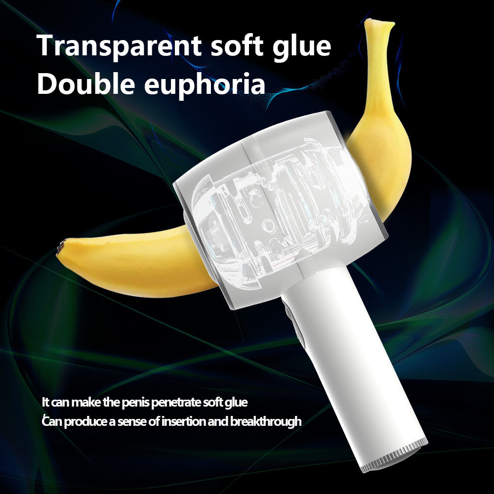 Handheld male automatic retractable juicer masturbator