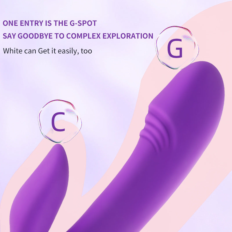 Female flirting dual shock 10 frequency vibrator orgasm stimulator