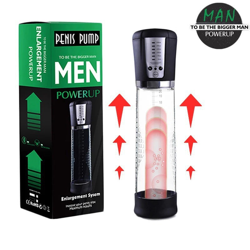 Charging all-in-one men's automatic airplane cup vacuum negative pressure erector pubic sucking stem stretching exercise masturbator