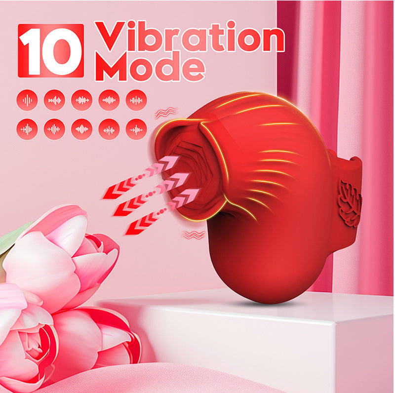 Female finger rose vibrator massager  clitoral comfort vibrator adult product