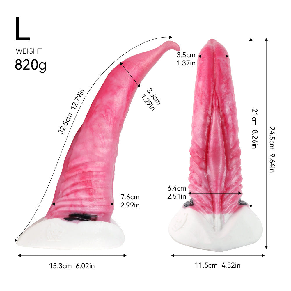 Alien dildo simulates whale animal penis giant sex prop