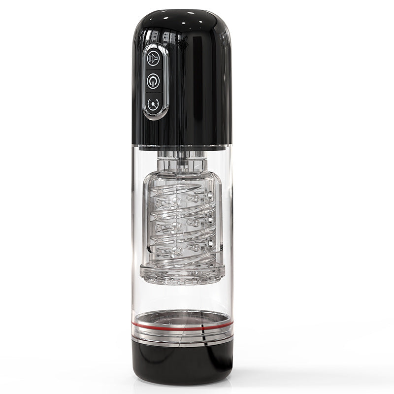 Fully automatic telescopic rotating masturbator male exerciser male adult massager