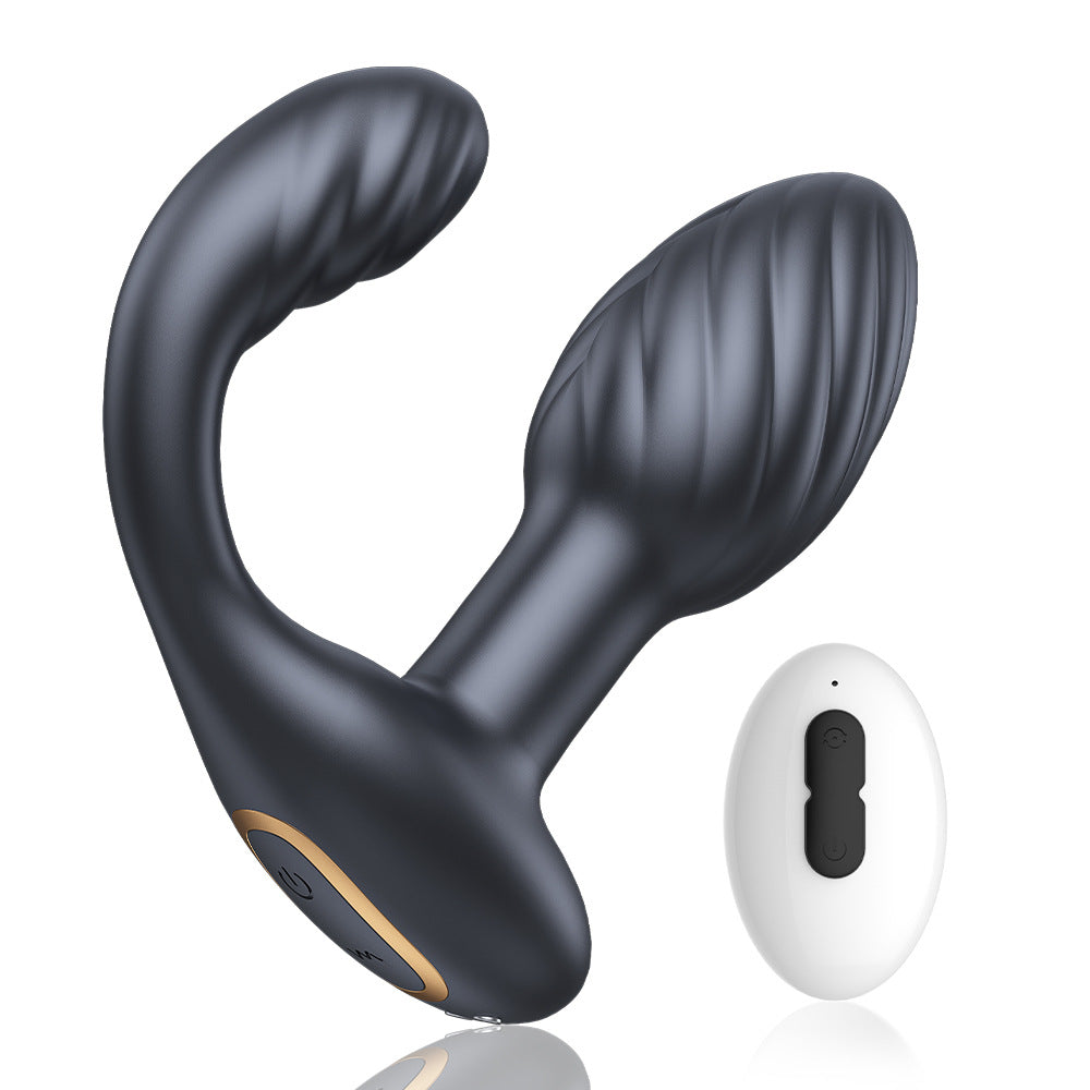 Philip wireless remote control anal silicone spiral anal plug masturbator prostate massager
