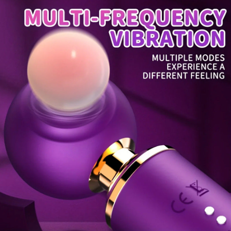 Moedun 3 in 1 female sucking retractable vibrator adult products