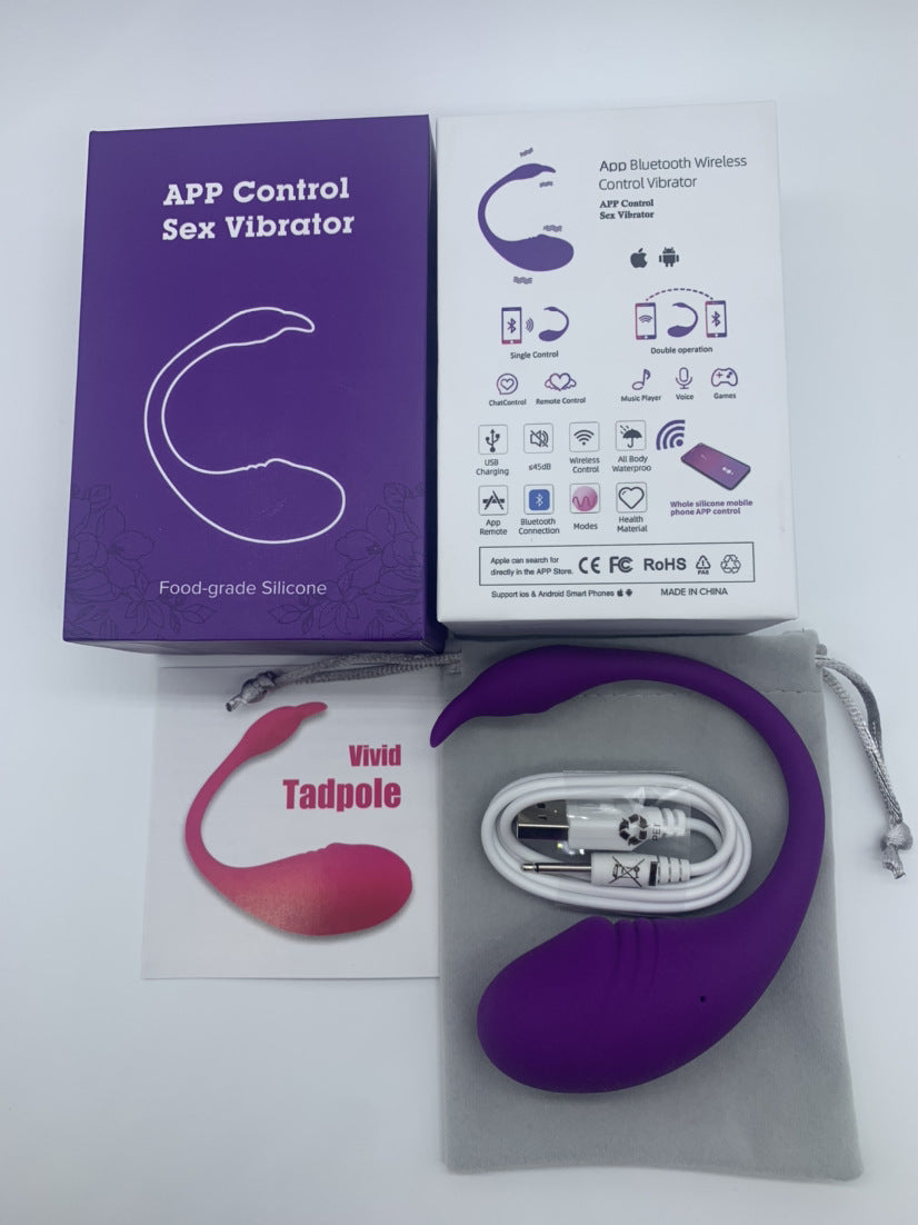 Tadpole mobile phone APP vibrator wireless remote control female masturbator sex toys
