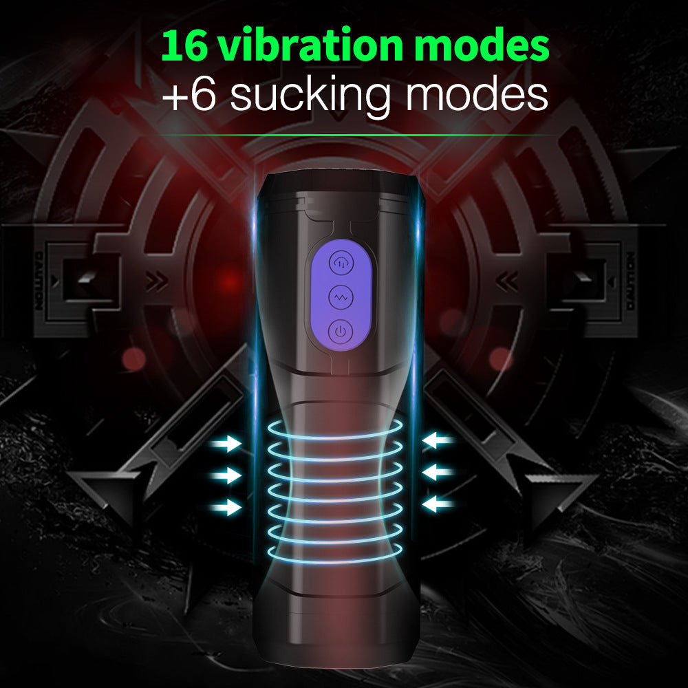 LEVETT oral sex masturbation cup electric rotating male penis exerciser