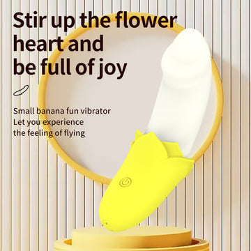 Cute Banana Vibrator Adult Female Flirting Sex Toy Massager