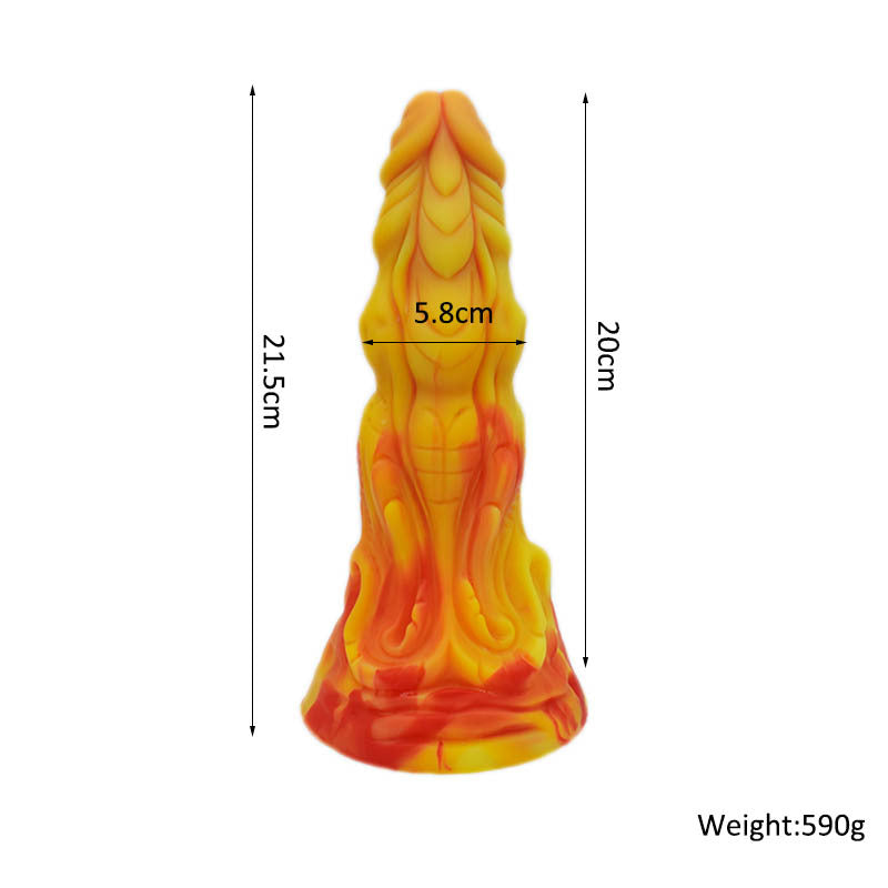 Liquid silicone special-shaped pagoda simulation dildo female masturbator