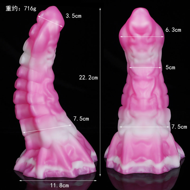 Special Shape Mixed Color Dildo Female Silicone Large Size Masturbator