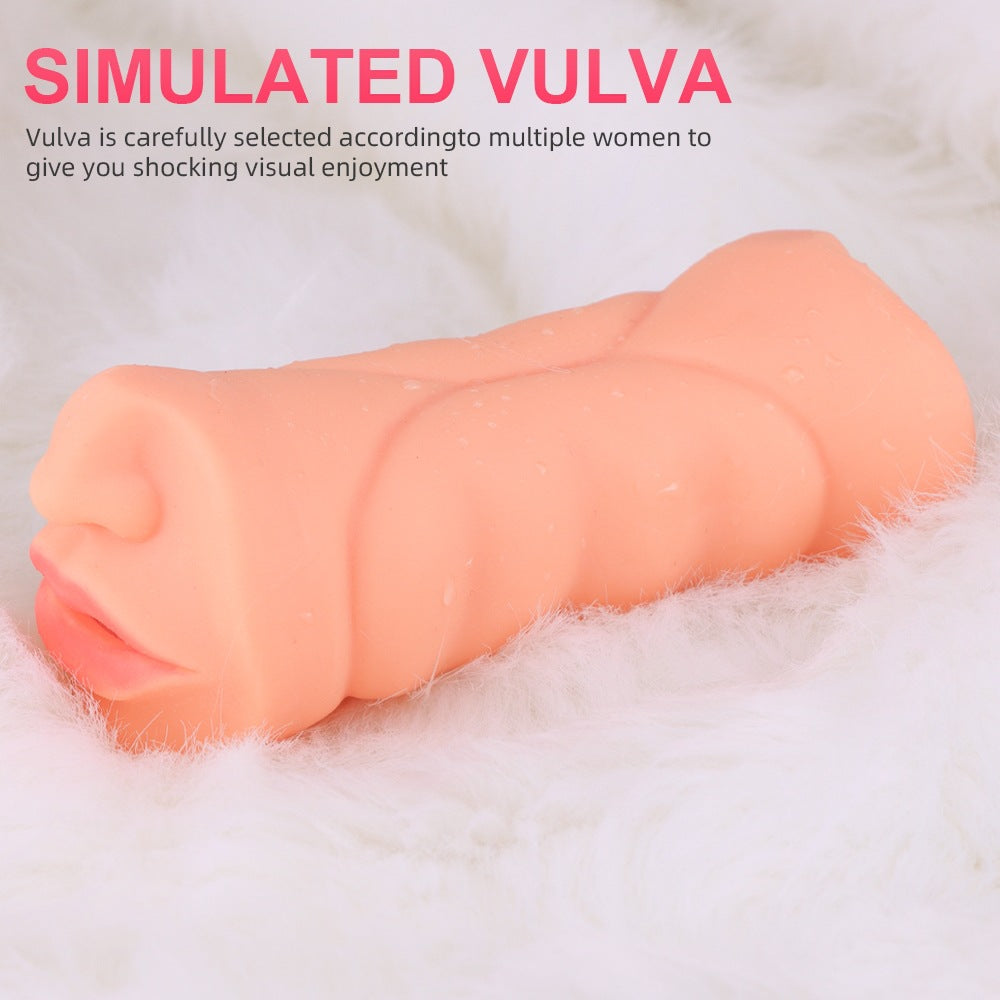 Double-headed male oral sex masturbator soft oral sex toy male sex toy