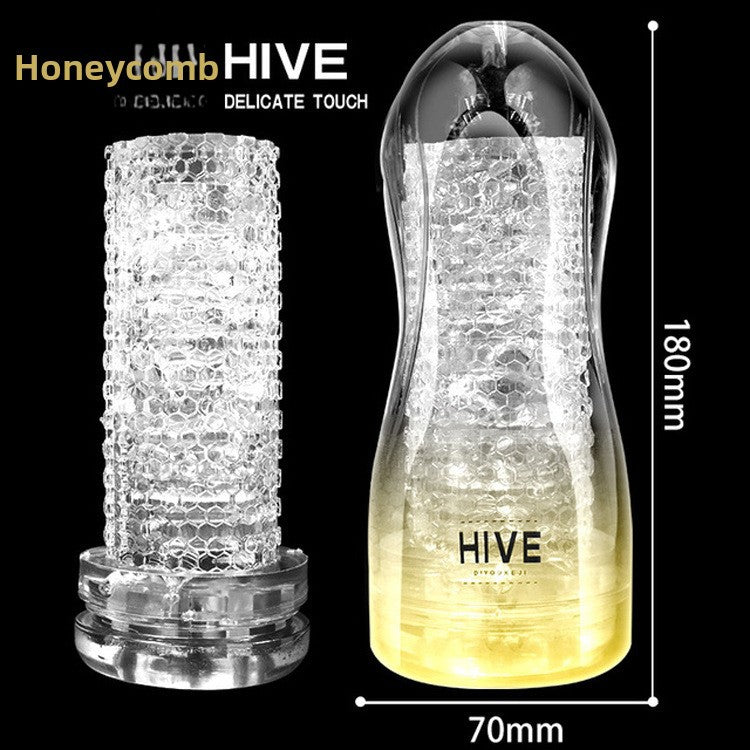 Japanese transparent masturbation cup men's sucking training masturbator male adult toys