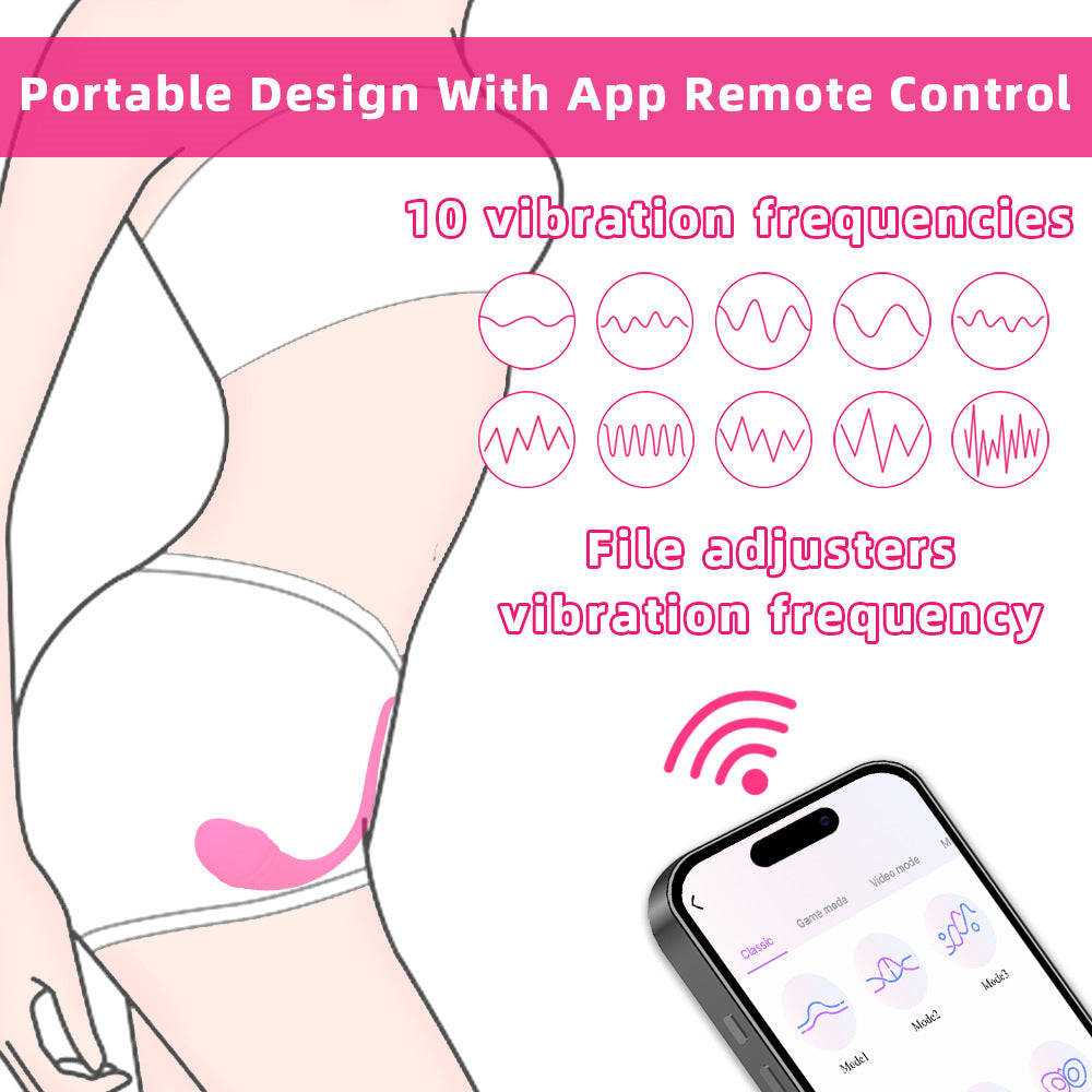 Rechargeable Silent Wireless Love Egg Masturbator App Remote Control Vibrator Sex Toy
