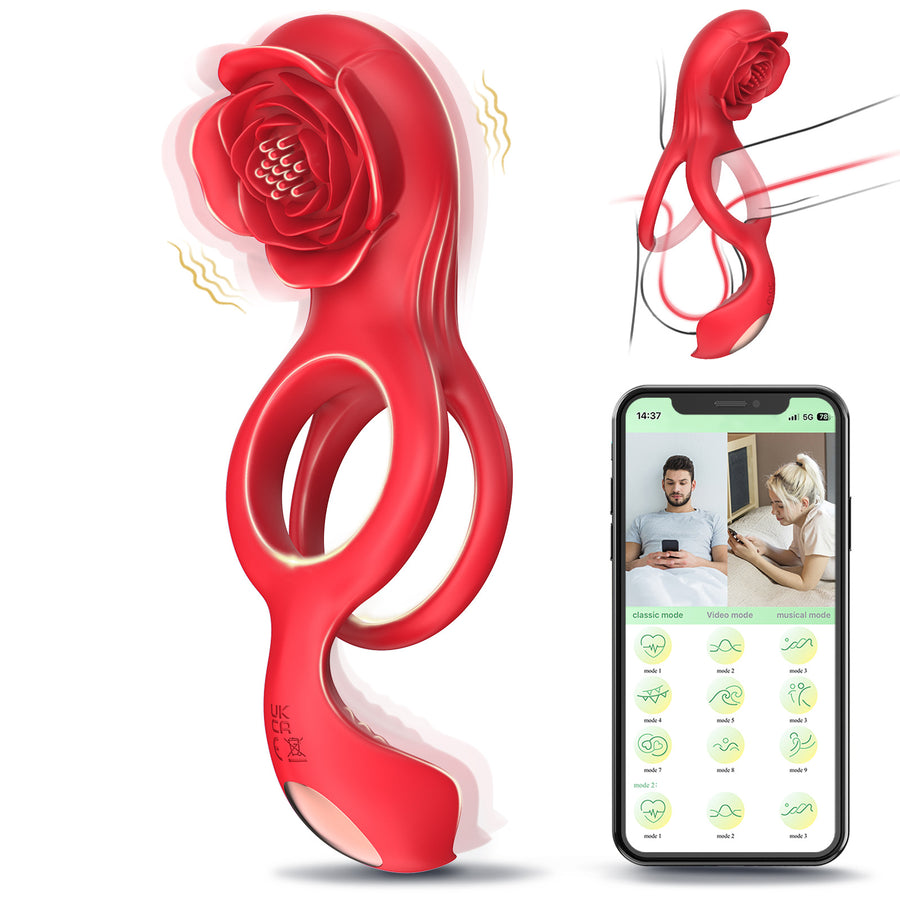 App controlled rose vibrator couple flirting couple vibrator