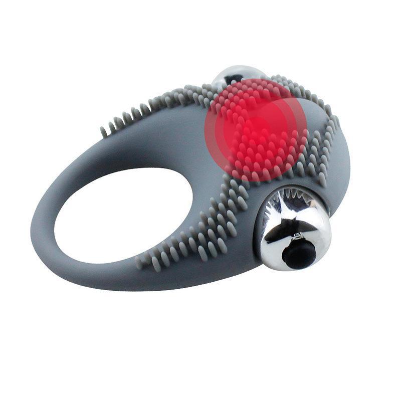 Men's Silicone Vibrating Cock Ring Flirting Couple Sex Toy Couple Vibrator