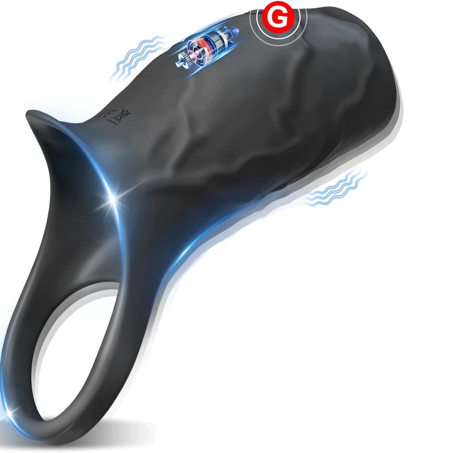 Men's penis ring vibrator penis exerciser couples flirting sex toys