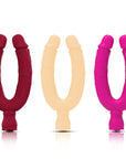 Powerful vibration double-head dildo bendable triple vibration dual-purpose vibrator