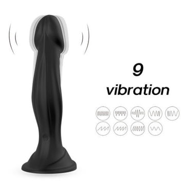 A02 Vibrating Rechargeable Realistic Dildo Female Suction Cup Masturbator