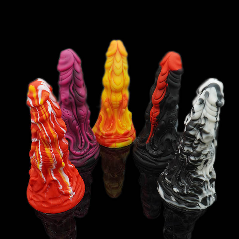 Liquid silicone special-shaped pagoda simulation dildo female masturbator