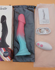 A02 Vibrating Rechargeable Realistic Dildo Female Suction Cup Masturbator