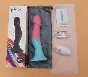 A02 Vibrating Rechargeable Realistic Dildo Female Suction Cup Masturbator