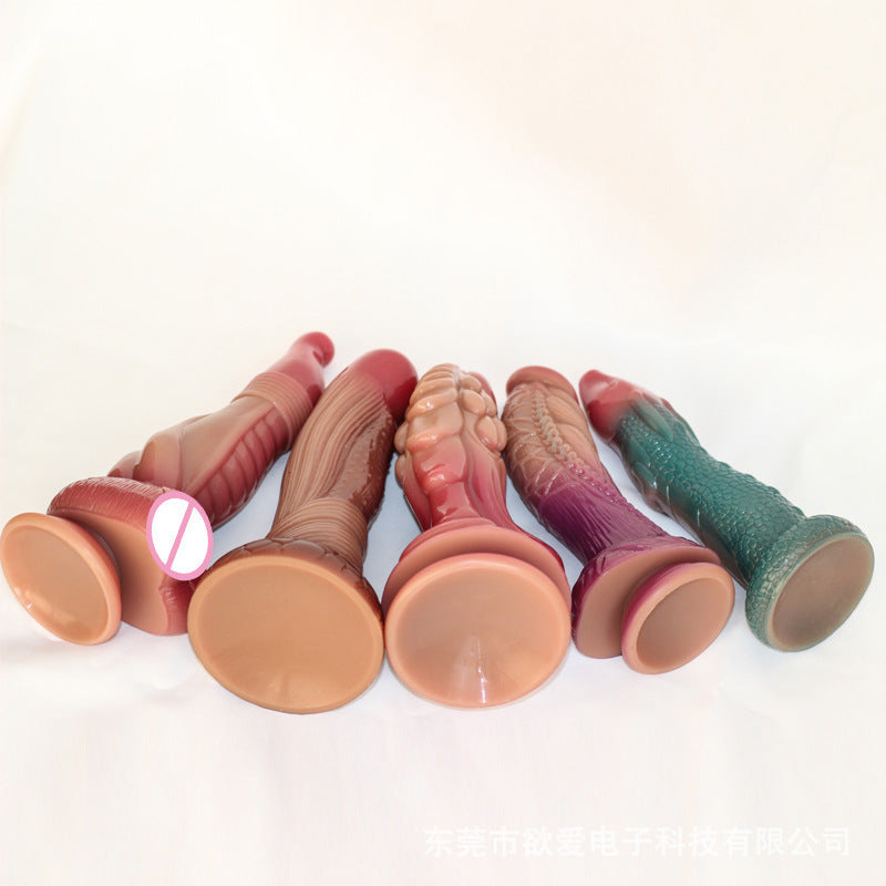 Simulation super soft silicone special-shaped dildo female masturbator