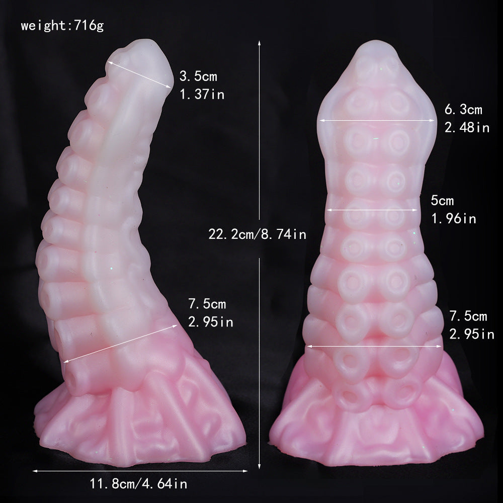 Special Shape Mixed Color Dildo Female Silicone Large Size Masturbator